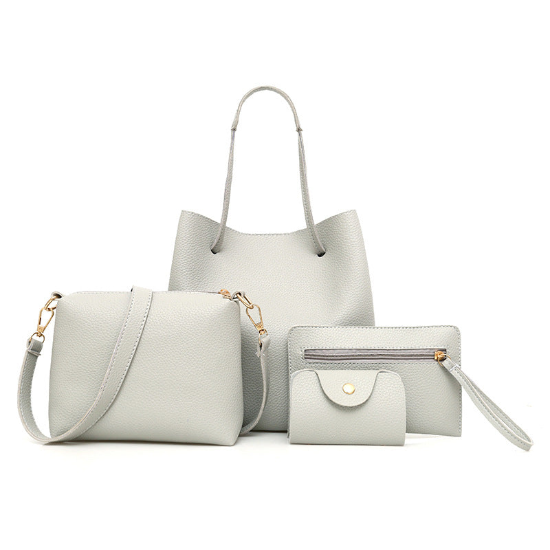4-Piece Handbag Set, Tote, Crossbody, Clutch and Card Holder