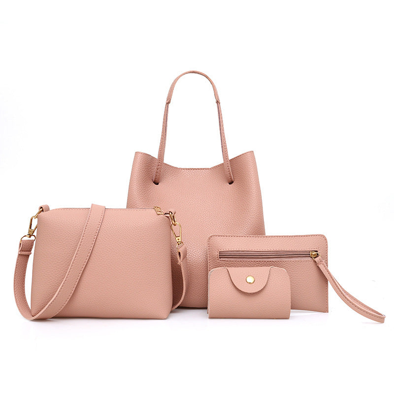 4-Piece Handbag Set, Tote, Crossbody, Clutch and Card Holder