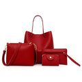 4-Piece Handbag Set, Tote, Crossbody, Clutch and Card Holder